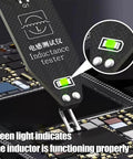 Inductance Tester For PCB And Motherboard Coils Must Have Quick Fault Detection Tool with green indicator light on PCB
