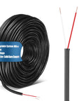Solid Sprinkler System Wire 18 Gauge Irrigation Cable With UV Resistant PVC Jacket For Underground Irrigation And Central Control System 30V UL Listed 100 Ft DIY Friendly - 100 ft coil with exposed copper conductors