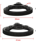 Beefed Up Hardened Steel CNC Machined Spur Gear Set for Traxxas 2WD Slash Drag Slash Bandit Upgrade Parts 72T And 76T 48P Black Anodized