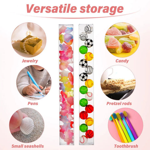 Totally Awesome Transparent Candy Favor Boxes Perfect For Throwing Epic Parties And Weddings Pack Of 45 Sturdy Little Containers