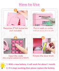 Electronic Piggy Bank For Girls With 4 Digit Password Lock ATM Style Money Safe For Kids usage instructions