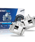 2 Piece Front Brake Caliper Replacement Kit For 2007 To 2018 Jeep Wrangler Liberty And Nitro With Brackets in front of box