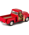 Chevrolet 1955 Stepside Pickup Die Cast Truck 1 32 Scale Red Finish 5 Inch Model With Working Doors rear view
