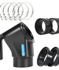 4 Inch Magnetic Dust Collection Quick Connect Kit, fittings and steel ring receivers for woodworking tools.