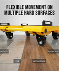 Heavy-Duty Moving Dolly For Appliances And Furniture, 2000 Lb Capacity, Adjustable 6 To 46 Inches, Built For Easy Material Handling And Reducing Lifting And Dragging On Heavy Loads on concrete, tile, wood, epoxy floor