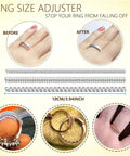 Pro Grade Ring Sizing Kit With Metal Ring Mandrel And Jewelry Mallet For Easy Ring Sizing, showing ring size adjusters.