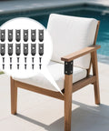 Image showing 12 Sets Table Leaf Leveler Locks With Buttery Smooth Gliding Bars, Heavy Duty Extension Hardware Kit and screws.
