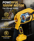 Heavy Duty Electric Paint Sprayer Built For Swift Home Exterior Touch Ups And Deck Refinishing With Generous Tank And Crisp Even Spray Coverage close-up showing powerful motor and spray features.
