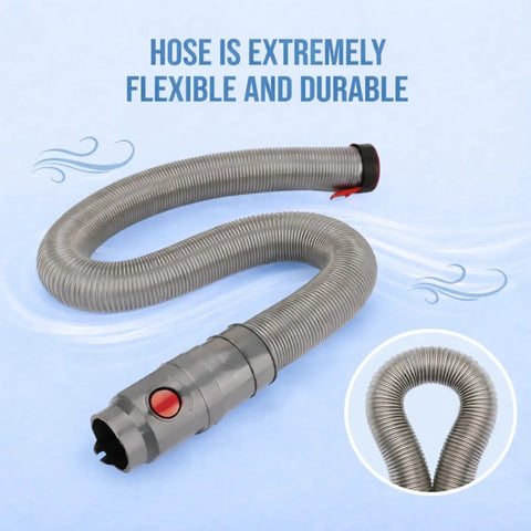 Stretch Hose Attachment For Dyson Upright Vacuums DC40 DC41 DC65 UP13 UP14 UP20 Grey Red Flexible Reach Snag Free Cleaning Accessory