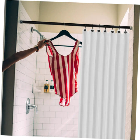 Heavy Duty Metal Shower Curtain Hooks Set 12 Pack Rust Resistant Glide Rings For Standard Curtains No Fuss Install