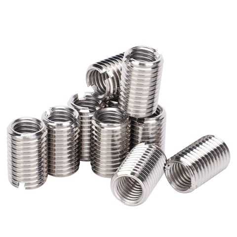 Thread repair inserts, stainless steel, 10 pcs for industrial hardware