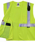 Worksite Ready Class 2 FR Modacrylic Safety Vest Lime Large-X-Large US With ANSI Reflective 3M Scotchlite ATPV 4.6 Cal Per Cm2