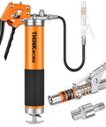 8000 PSI Pistol Grip Grease Gun Kit With Adjustable Pressure Beefed-Up Heavy Duty Pro Grade Tool featuring 0.53 Inch Coupler