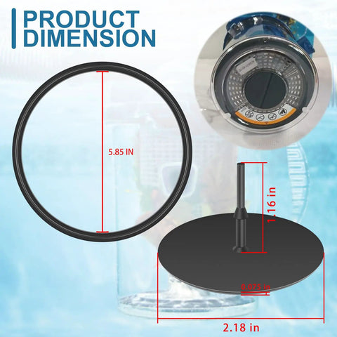 Dimensions of Relief Valve Kit With R0623300 O Ring For Zodiac CLC500 Cyclonic Leaf Catcher Replacement Part