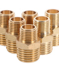 Nusitou 6-Piece Copper Hose Repair Kit With Sturdy Pipe Fittings And Pex Connectors For Fast Plumber Fixes Without Tools At Home Or Outdoors brass adapters
