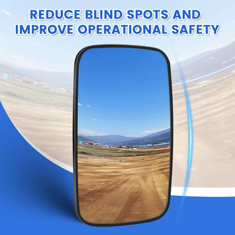 Heavy Duty Wide Angle Rearview Mirrors For Forklifts And Trucks 2 Pack 9 By 5 Inches Universal Tractor Side Mirror With Adjustable Heads And No Hassle Mounting Hardware For Crisp Views All Day Long