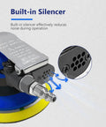 Pro Grade 5 Inch Random Orbital Palm Sander Built As A Smooth Operator Delivers rock solid 12000 rpm performance featuring built-in silencer for noise reduction.
