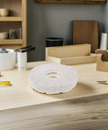 Cotton Buffing Polishing Wheel 150x50x20mm For Woodworking Edge Banding Machines White Cloth Wheel Replacement