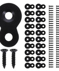 Heavy Duty Iron Table Top Fasteners With Screws, Dual Hole Design Joining Plates For Wall Mount Frames And Picture Frames