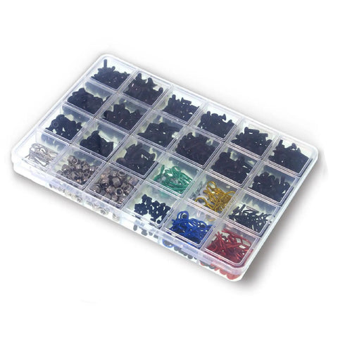 Universal RC Screw Kit Screws Assortment Set Stainless Steel Hardware Fasteners For RC Cars And Models Individually Packaged In Clear Box with assorted screws