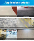 Application surfaces for Heavy Duty Floor Stripping Pad 17 Inch For Water Based Finish Removal, including concrete and granite floors.