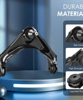 Front Upper Control Arms With Ball Joints Suspension Kit For Chevrolet Silverado And GMC Sierra 1500 HD 2500 3500 Suburban Avalanche Yukon XL 2500 Heavy Duty Upgrade For Better Ride And Precise Alignment black steel arm with ball joint and bushing
