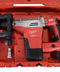 Powerful 120V SDS Plus Corded Rotary Hammer Drill Tool Only With 8.5 Amp Motor in red plastic case