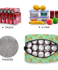 Leakproof 10L Insulated Cooler Lunch Bag That Keeps Drinks Cold All Day Built Tough With 300D Oxford Portable On The Go Lunch Tote holding cans and meal items