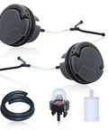 Flip Up Fuel And Oil Cap Kit For Husqvarna Chainsaws With Gas Filter Line And Primer Bulb Fits 435 440 445 450 455 Rancher