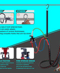 15 Foot Red And Blue 3 In 1 Air Line Kit For Semi Truck With Gladhand Holder And Springs Kit And 7 Way Trailer Cord All In One Air Lines Set For Trailer And Tractor Easy Hook Up And Durable