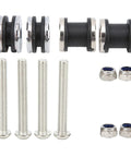 Detachable Docking Hardware Kit For Sportster 883 1200 XL 2004-2017, beefy steel and chrome plated screw set with nuts