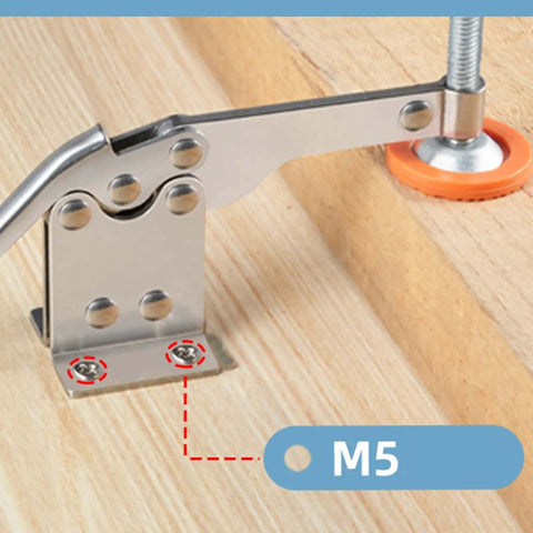 Toggle Clamps Adjustable Stainless Steel Quick Release Hand Tool for Smoker Lids Cases Trunk Doors and Woodworking Projects