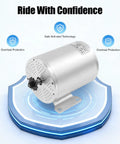 48V 2000W Brushless DC Motor Kit With 4300RPM on stylized base showing protective technology icons