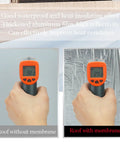 Heating comparison on roof with and without Heavy Duty Self Adhesive Flashing Tape Waterproof Roof Patch With Aluminum Foil Backing.