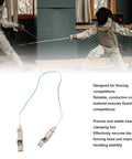 Stainless Steel Fencing Head Wire Clamp For Foil And Saber Equipment With Conductive Wire Design And Precise Connection