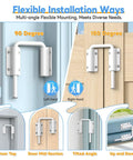Patio Sliding Door Loop Lock Two And Three Eighths Inch U Shaped Loop Latch 90 And 180 Degree Kid Proof Home Security Lock installation