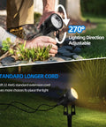 Adjustable spotlight installation from No Fuss All In One Low Voltage Landscape Lighting Kit With Dusk To Dawn Transformer Waterproof Spotlights