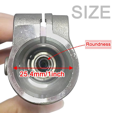Close-up of 25.4mm diameter in Replacement Gearbox Gearcase Assembly For Ryobi Homelite Straight Shaft Trimmer Power Head And Brush Cutter 308210008 Direct Fit Easy Install OEM Replacement Part For 30cc Class Models Compatible With Ry30004 Ry30004A Ry30061A Ry30160