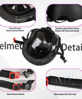 Adjustable Kids Helmet Set For Ages 3 To 15 Perfect For Biking Skating Rollerblading Scooters And More Dial Fit Protection details
