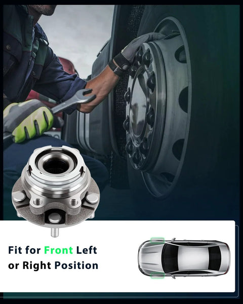 Front Wheel Bearing Hub Assembly With ABS For Nissan Maxima Murano Altima 2007 2015 Infiniti Q60 JX35 Pathfinder Replacement