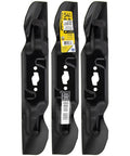Beefed-Up 54 Inch High Lift Blade Set With S Shape Center Hole For Garden Tractors And Zero Turn Mowers, OEM Part 490-110-C194 Replaces 742P05086 For Enduro XT1 Ultima ZT1 ZT2 54 Deck, Great For Bagging Grass Clippings