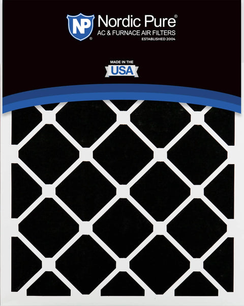MERV 13 Pleated Air Filter With Activated Carbon Odor Control, 12 Pack, Actual Size 15.5 x 23.5 x 0.75, Fits 16 x 24 x 1 HVAC Systems