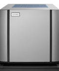 Workhorse Commercial Cube Ice Maker With Matched Dispenser For Bars And Hotels Churning Four Three Five Lbs Daily Keeping Ice Pristine Zero Hassle Built Tough And Reliable front view stainless steel design