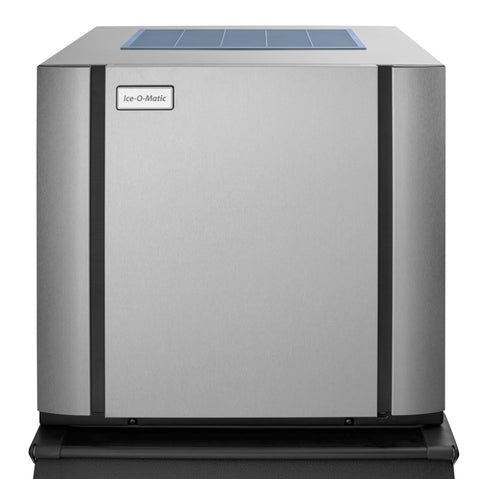 Workhorse Commercial Cube Ice Maker With Matched Dispenser For Bars And Hotels Churning Four Three Five Lbs Daily Keeping Ice Pristine Zero Hassle Built Tough And Reliable front view stainless steel design