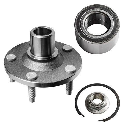 Front Wheel Bearing Hub Assembly for Ford Escape 2001-2012, Mazda Tribute 2001-2011, 5 Lug, Non ABS, direct fit replacement