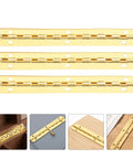 Continuous Piano Hinges 8 Pack Iron Heavy Duty Long Hinge With Pre Drilled Holes for Wooden Cases and Cabinets DIY Projects