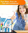 Complete 17 Parameter Drinking Water Test Strips With Two Bacteria Detection Kits For Home Well Tap And Floodwater Testing in use