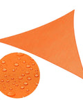 Orange Triangle 16 Ft By 16 Ft By 16 Ft Waterproof Sun Shade Sail For Backyard Patio Deck Balcony Pergola Garden Weatherproof Canopy Awning Blocks