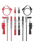8-Piece Multimeter Test Leads Kit With Alligator Clips, Plunger Mini Hooks And Test Probes, 1000V 10A CAT III And CAT IV 600V