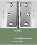 3 Inch Door Hinges Pack Of 12 Brushed Nickel Quiet Heavy Duty Metal Hinges With Soft Close For Hollow Core Doors Rust Resistant 6 Hole